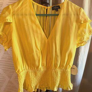 Milk & Honey Yellow Crop Top